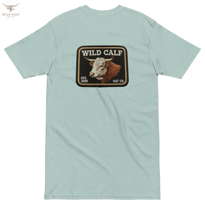Men’s premium Wild Calf Emblem Tee - Wild Calf Hat Company