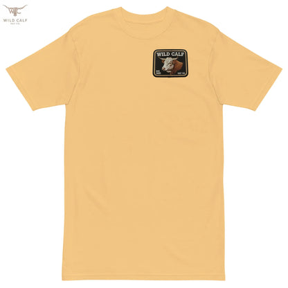 Men’s premium Wild Calf Emblem Tee - Wild Calf Hat Company
