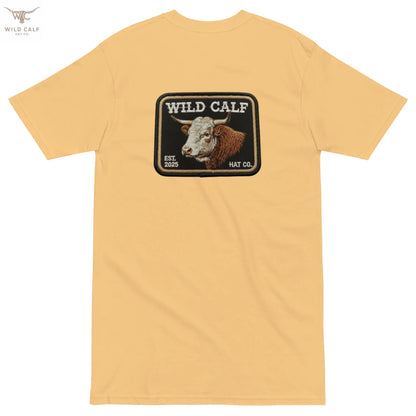 Men’s premium Wild Calf Emblem Tee - Wild Calf Hat Company
