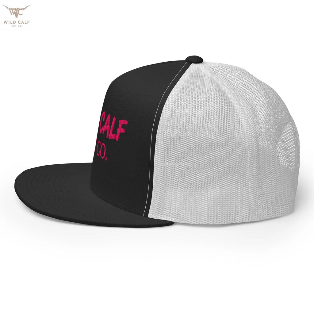 Pink Signature Trucker Cap - Wild Calf Hat Company