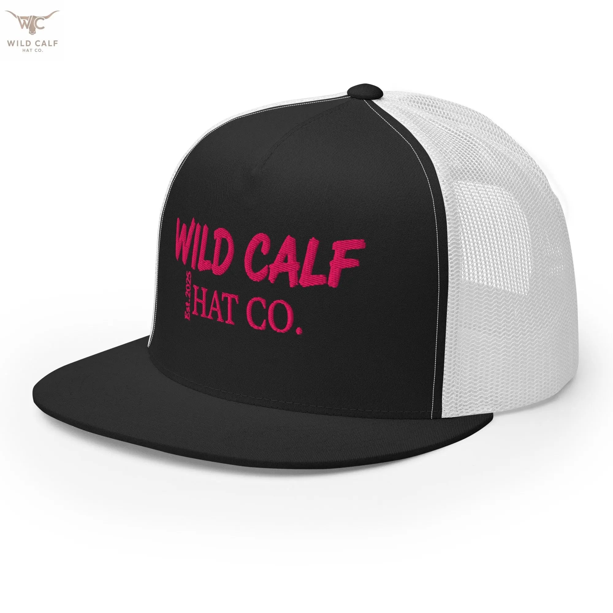 Pink Signature Trucker Cap - Wild Calf Hat Company