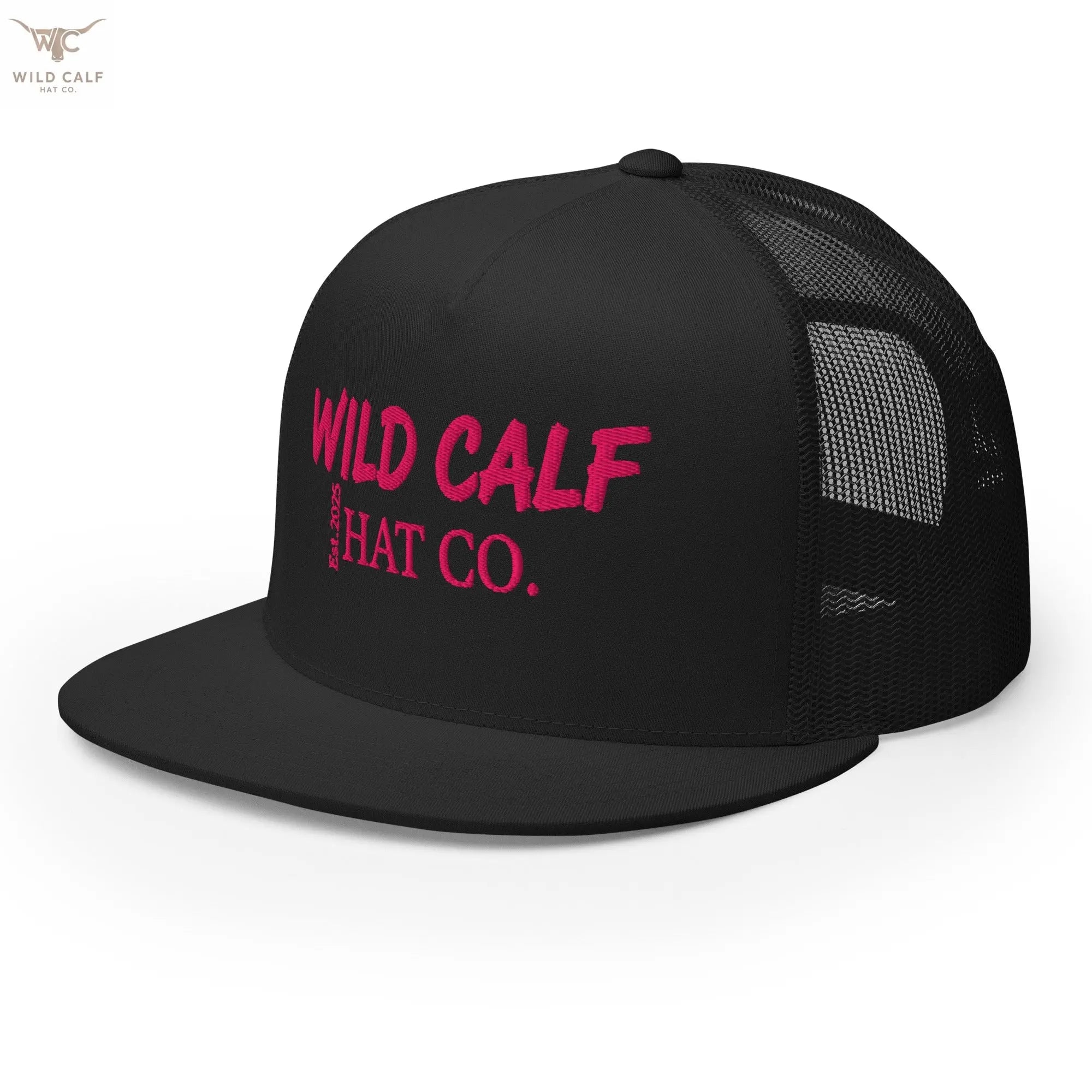 Pink Signature Trucker Cap - Wild Calf Hat Company