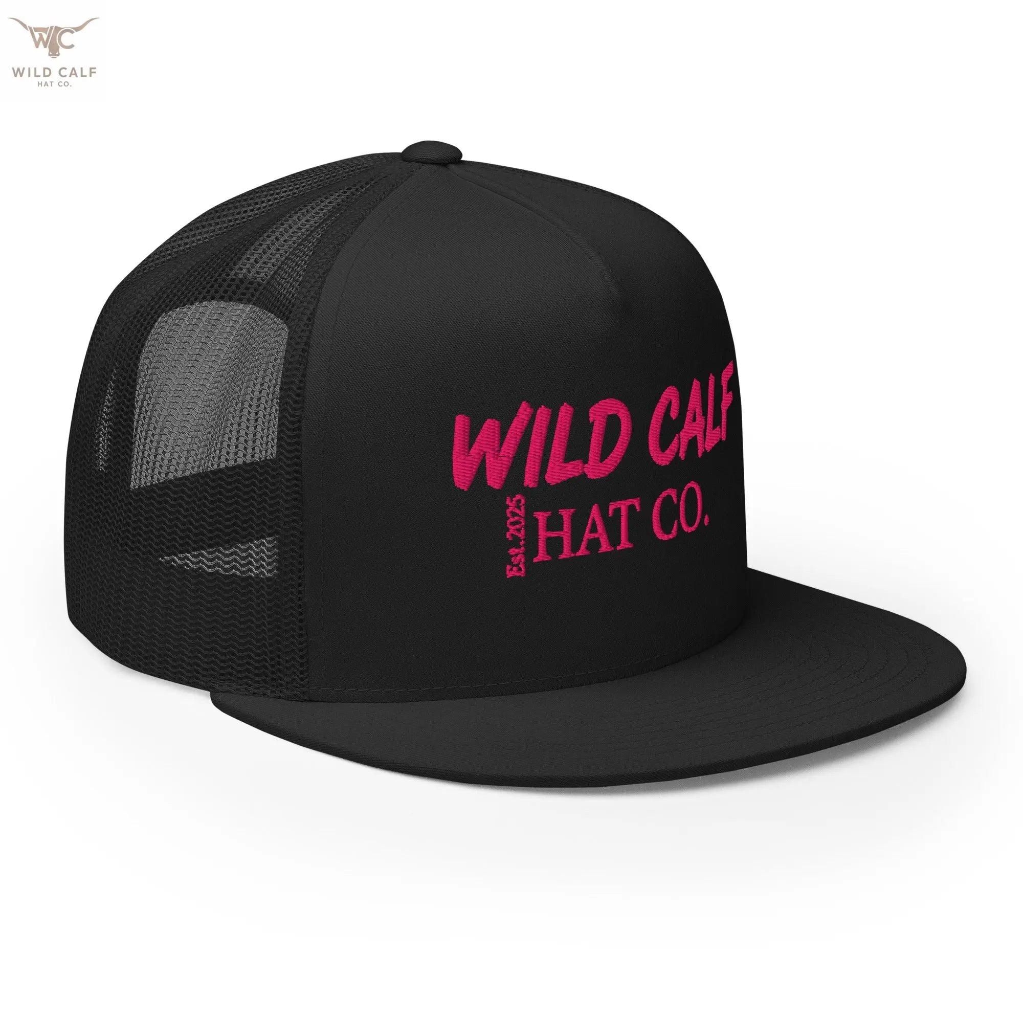 Pink Signature Trucker Cap - Wild Calf Hat Company