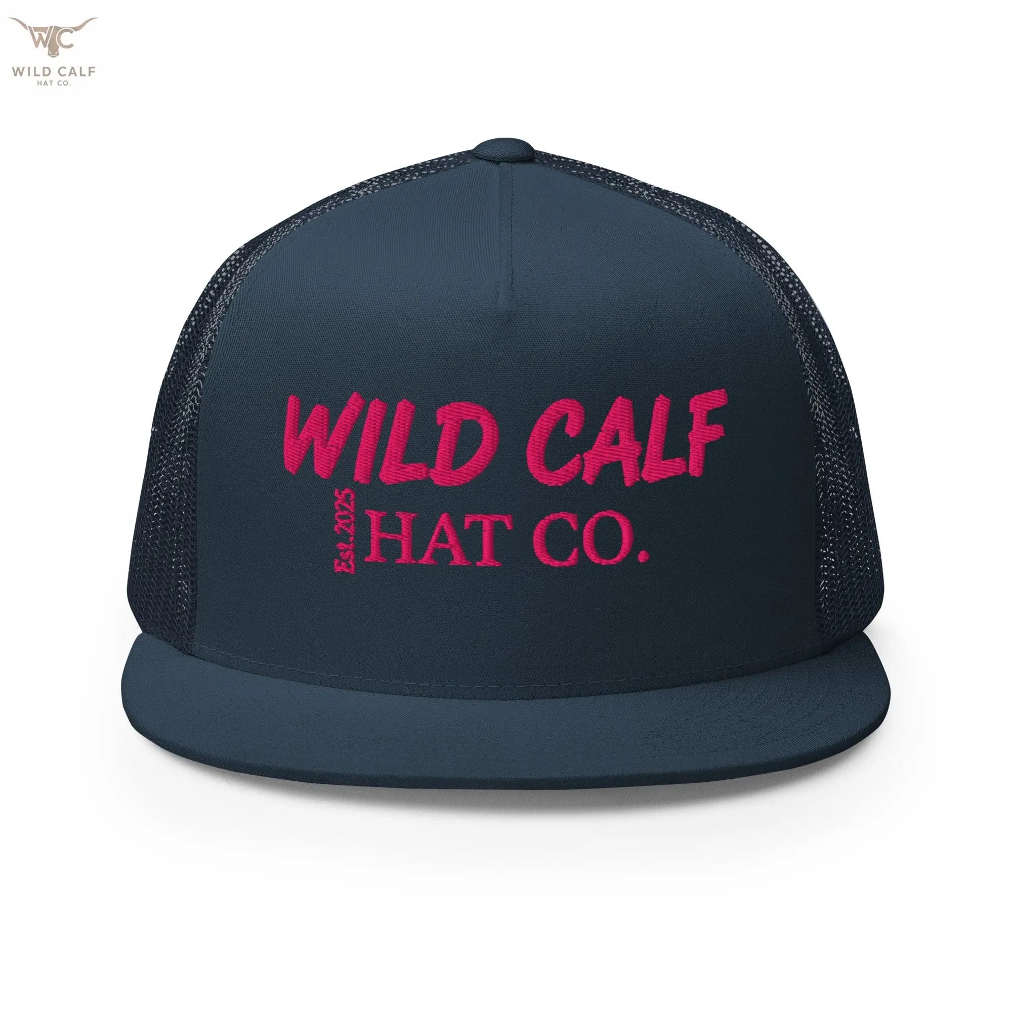 Pink Signature Trucker Cap - Wild Calf Hat Company