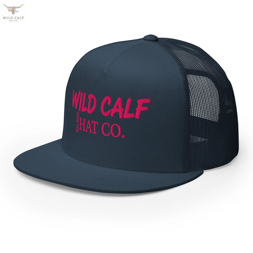 Pink Signature Trucker Cap - Wild Calf Hat Company