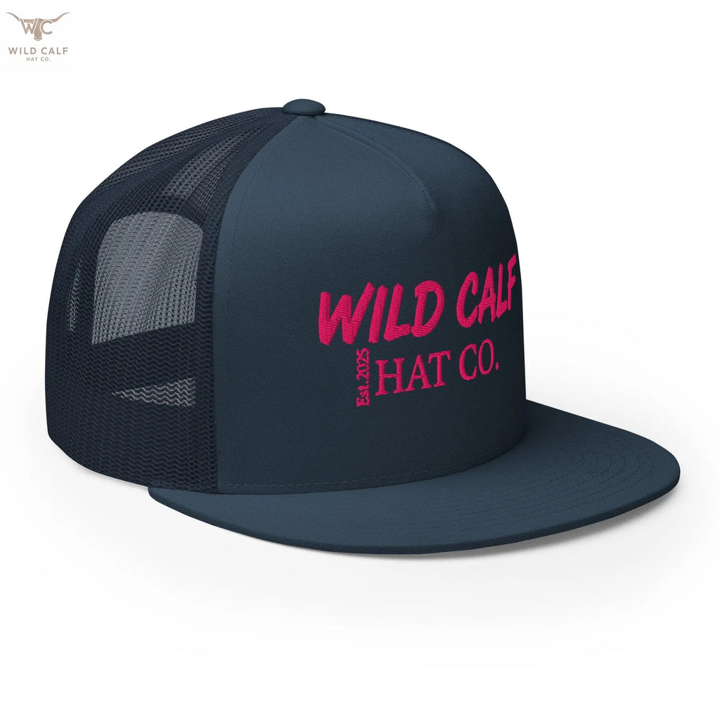 Pink Signature Trucker Cap - Wild Calf Hat Company