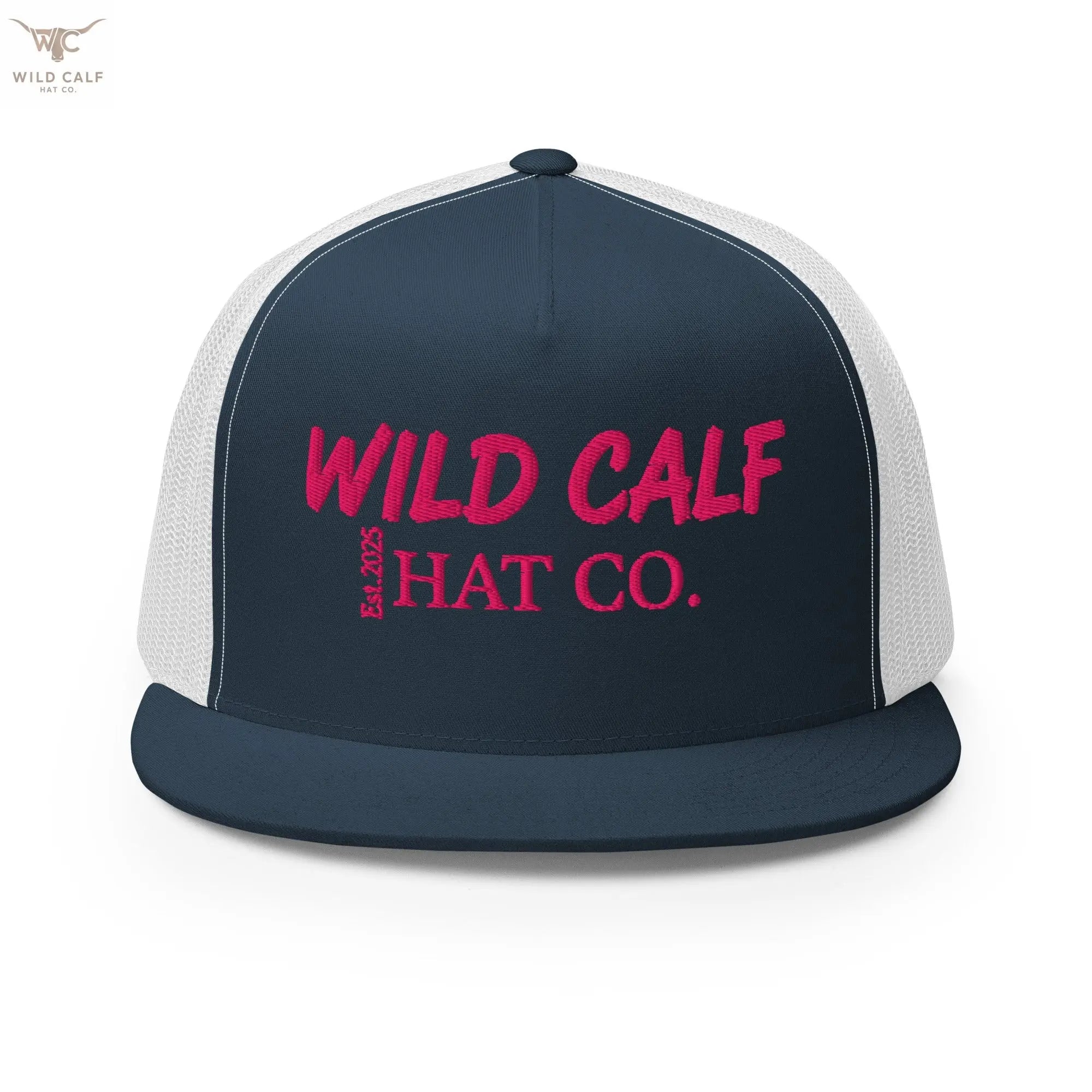 Pink Signature Trucker Cap - Wild Calf Hat Company