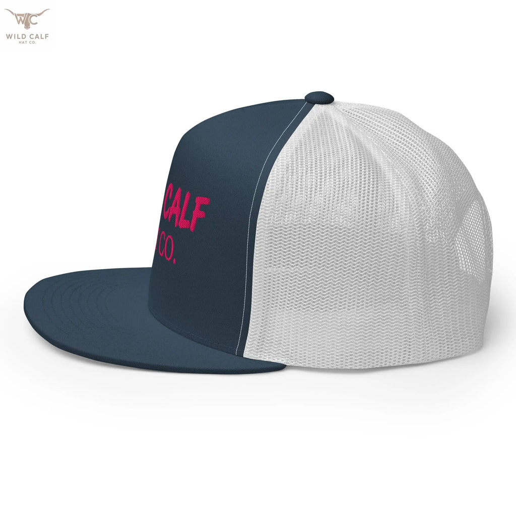 Pink Signature Trucker Cap - Wild Calf Hat Company