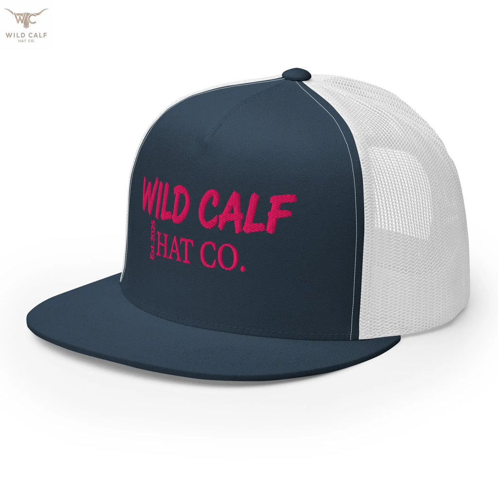 Pink Signature Trucker Cap - Wild Calf Hat Company