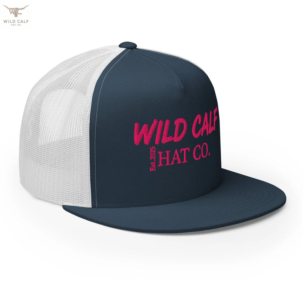 Pink Signature Trucker Cap - Wild Calf Hat Company