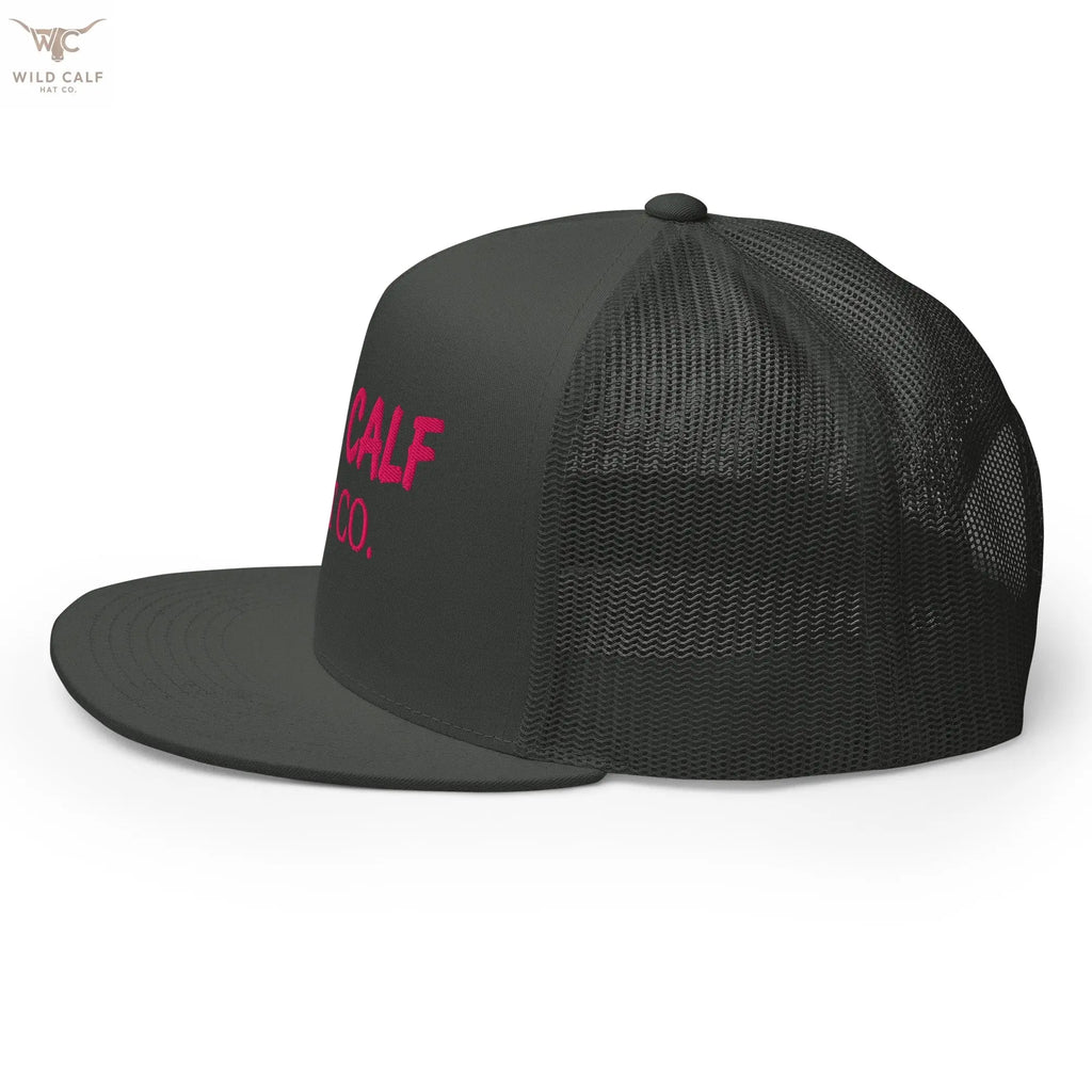 Pink Signature Trucker Cap - Wild Calf Hat Company