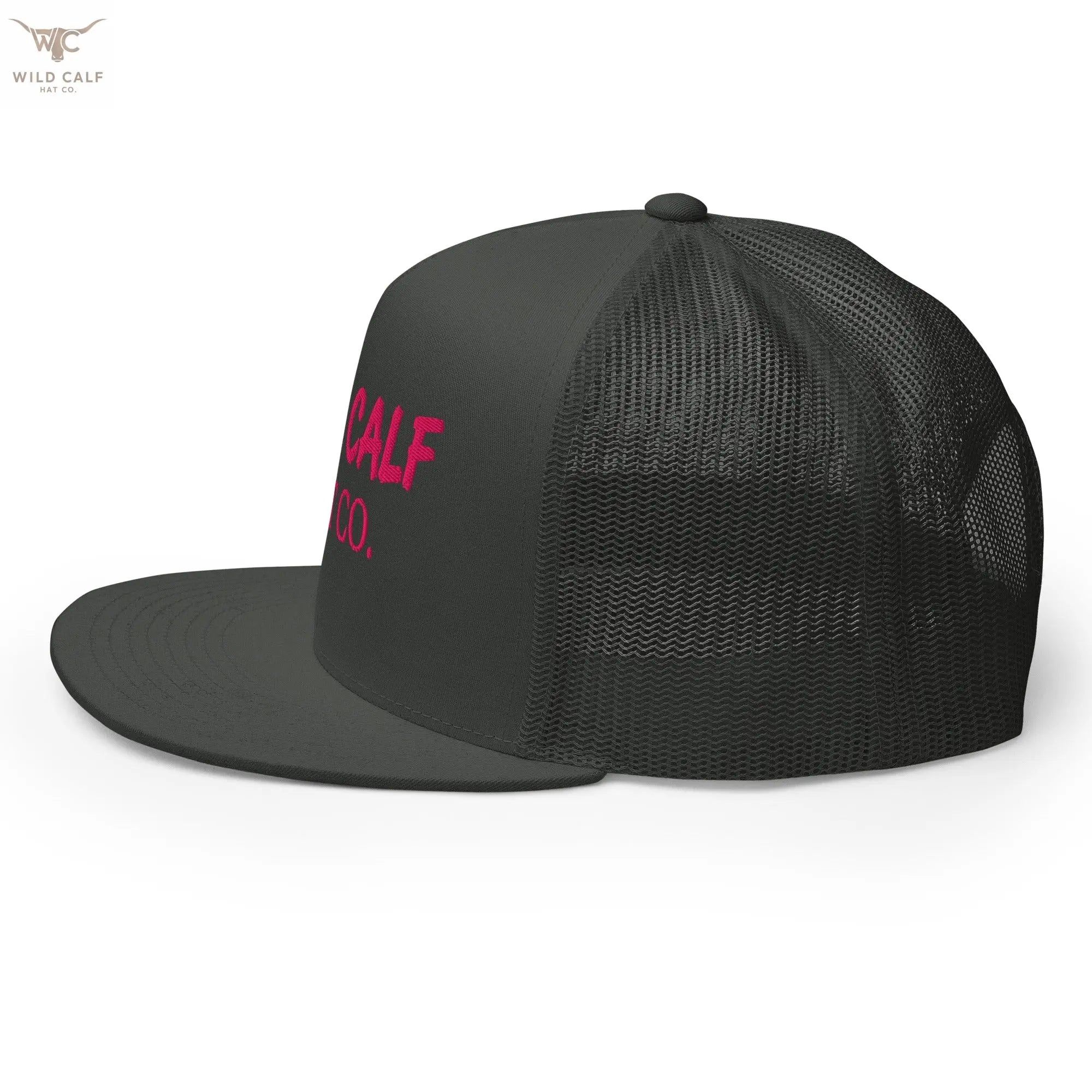 Pink Signature Trucker Cap - Wild Calf Hat Company