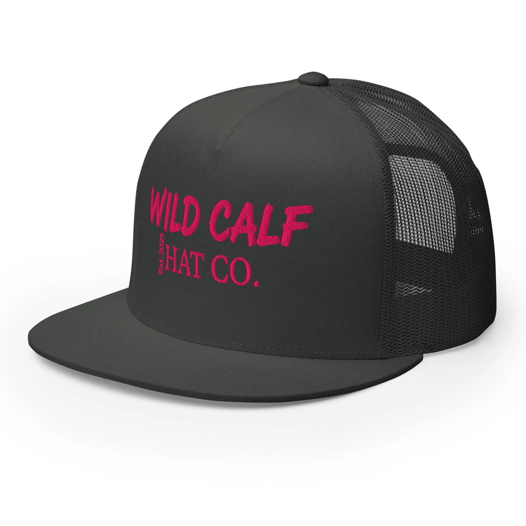 Pink Signature Trucker Cap - Wild Calf Hat Company