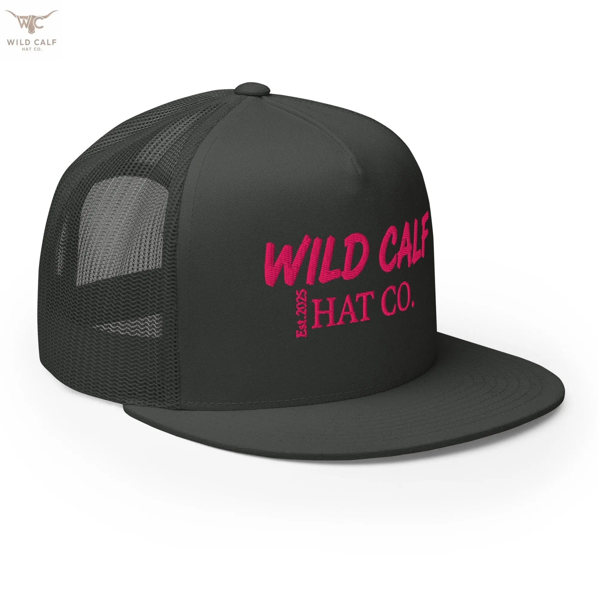 Pink Signature Trucker Cap - Wild Calf Hat Company