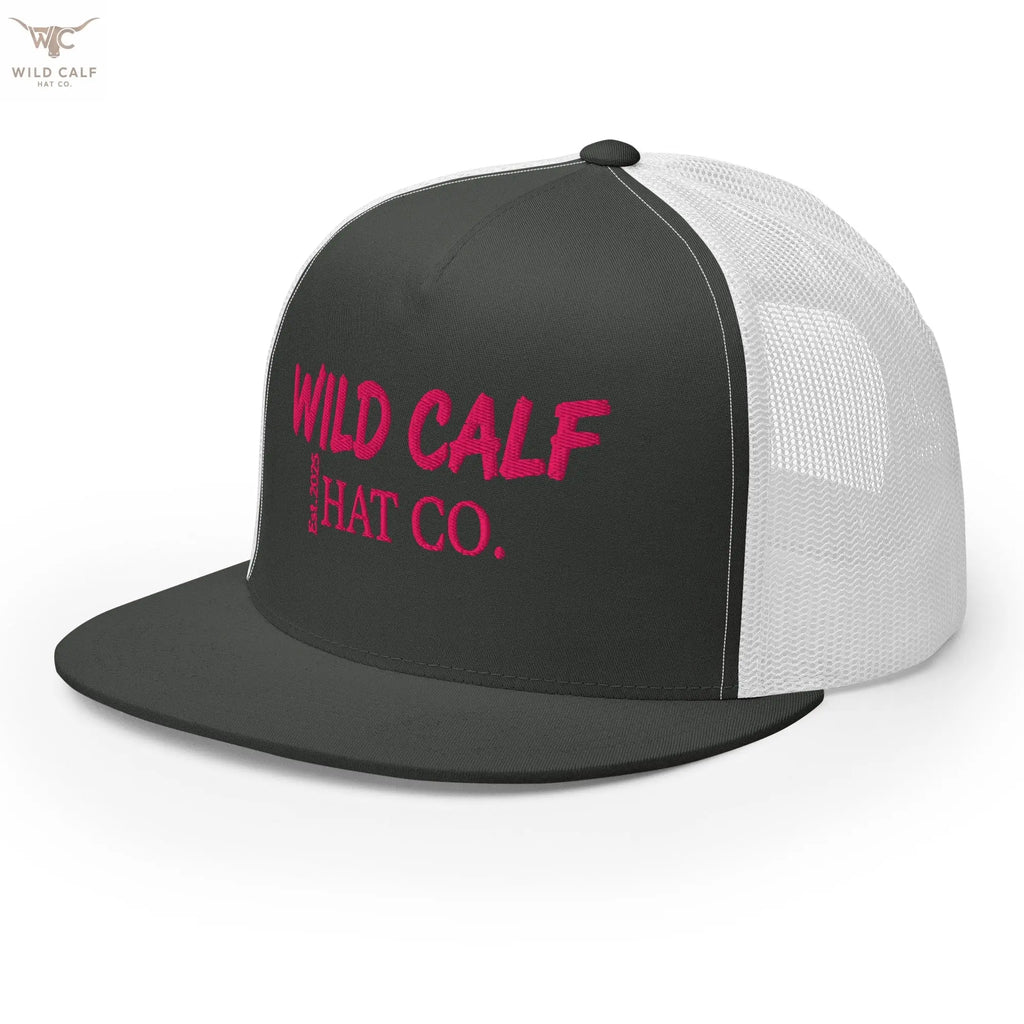Pink Signature Trucker Cap - Wild Calf Hat Company