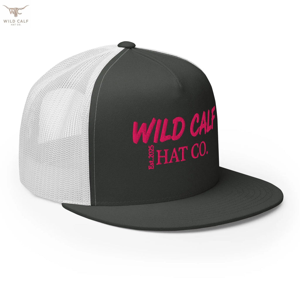 Pink Signature Trucker Cap - Wild Calf Hat Company