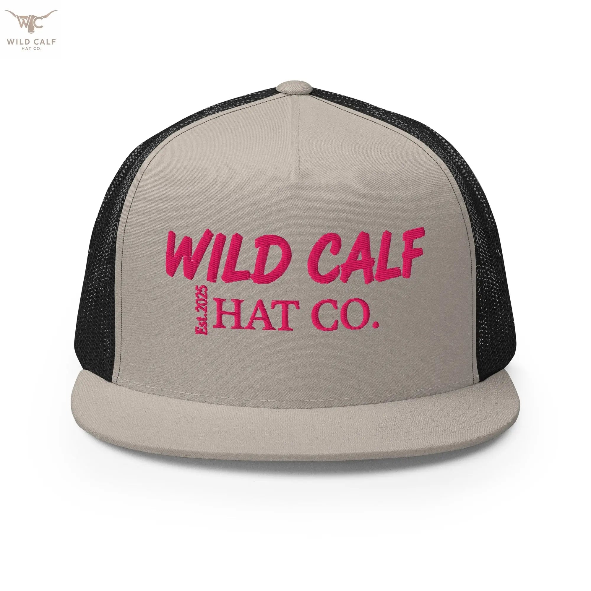 Pink Signature Trucker Cap - Wild Calf Hat Company