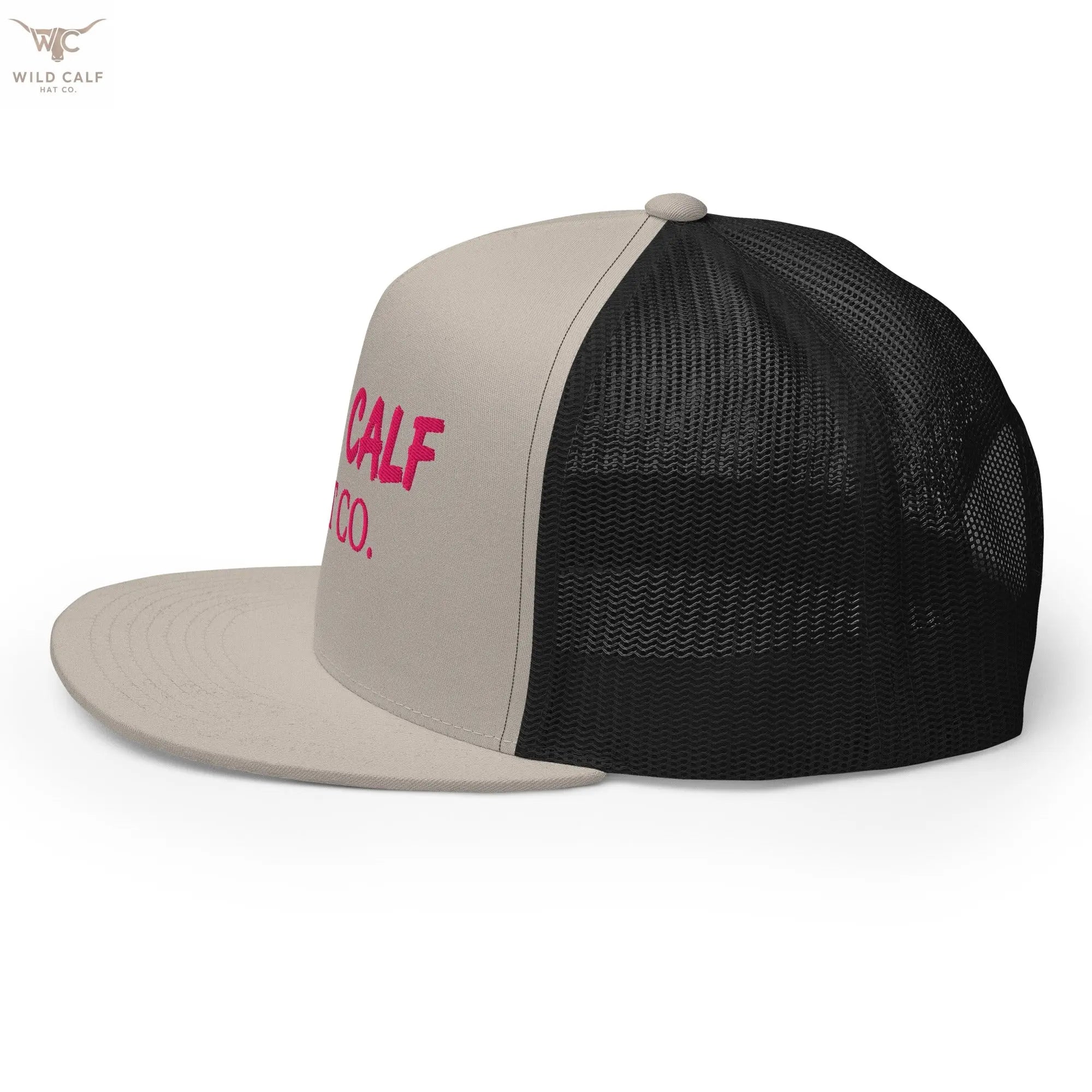 Pink Signature Trucker Cap - Wild Calf Hat Company
