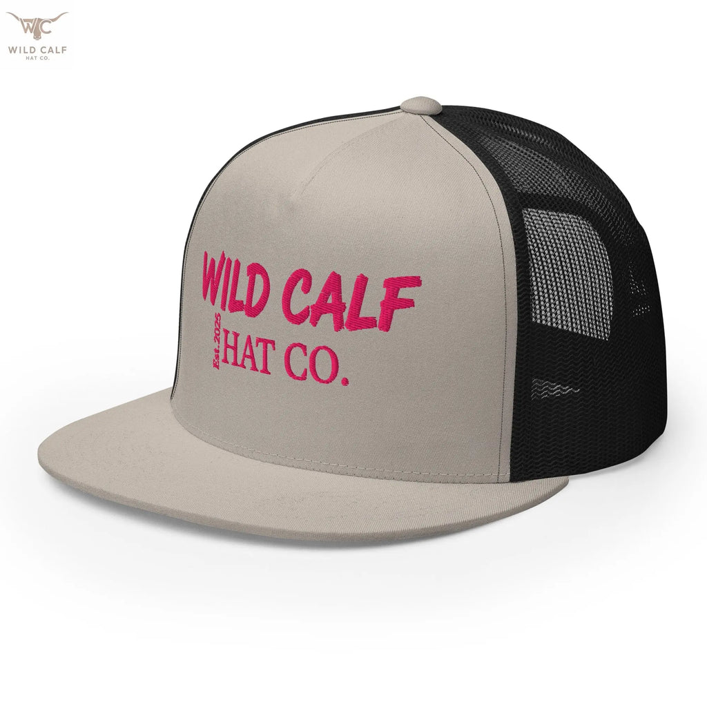 Pink Signature Trucker Cap - Wild Calf Hat Company