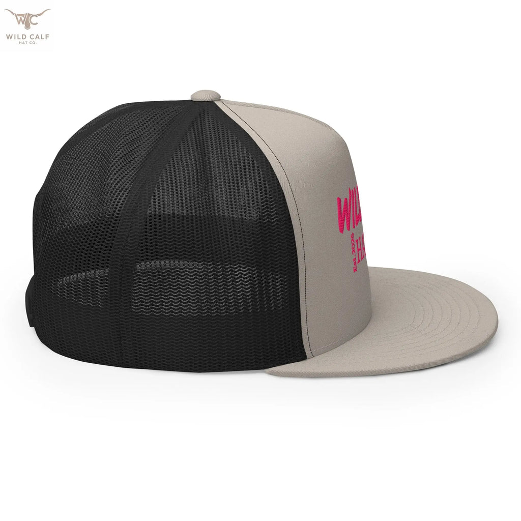 Pink Signature Trucker Cap - Wild Calf Hat Company