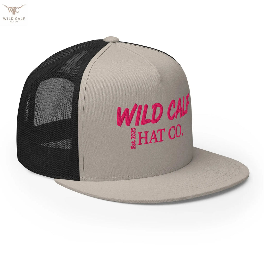 Pink Signature Trucker Cap - Wild Calf Hat Company
