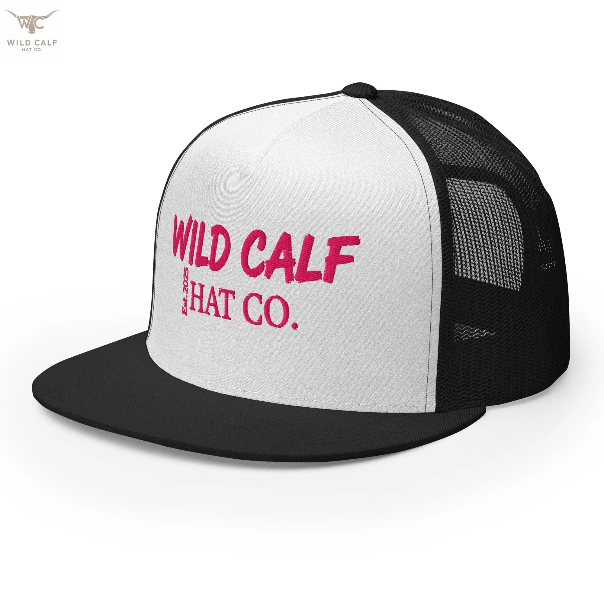 Pink Signature Trucker Cap - Wild Calf Hat Company