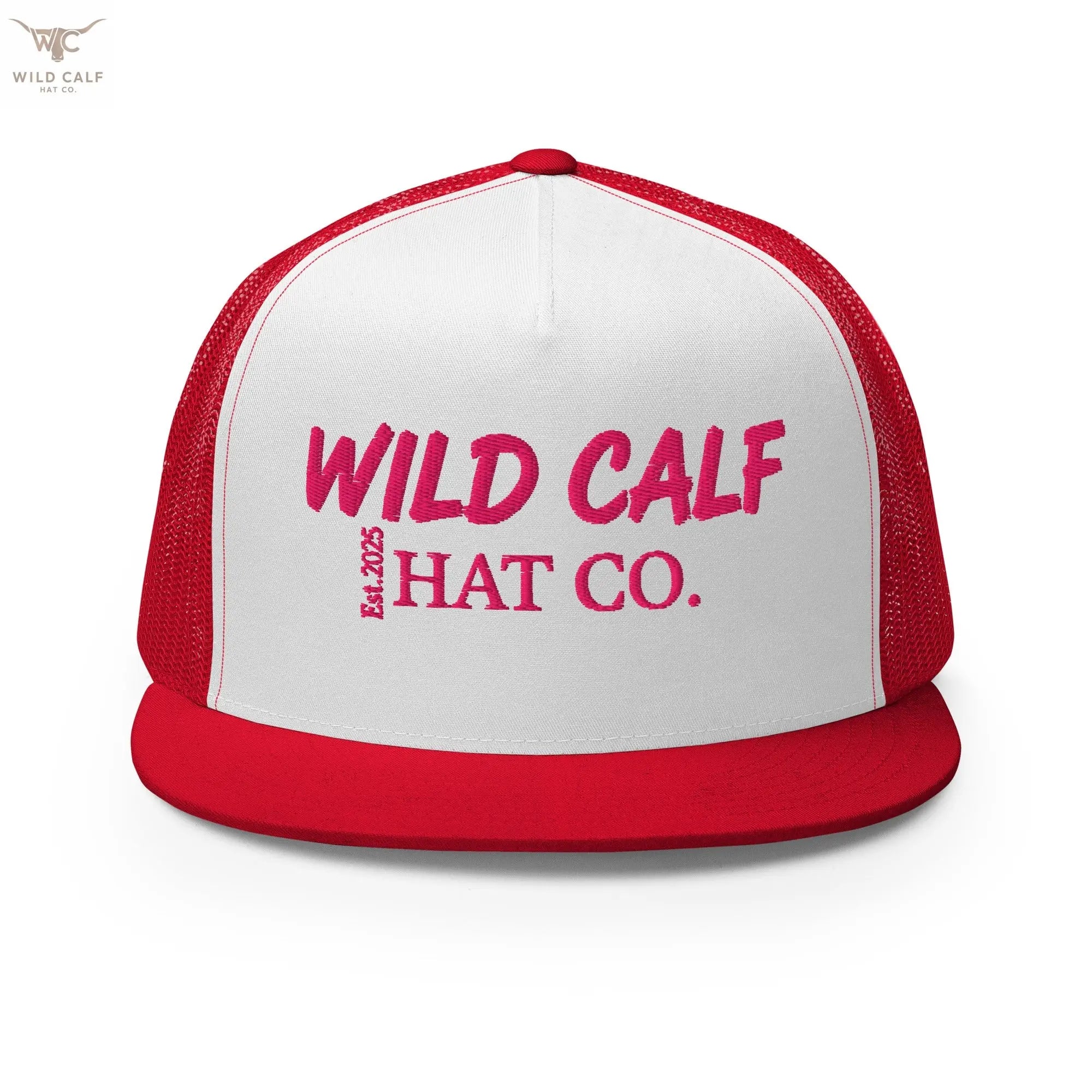 Pink Signature Trucker Cap - Wild Calf Hat Company