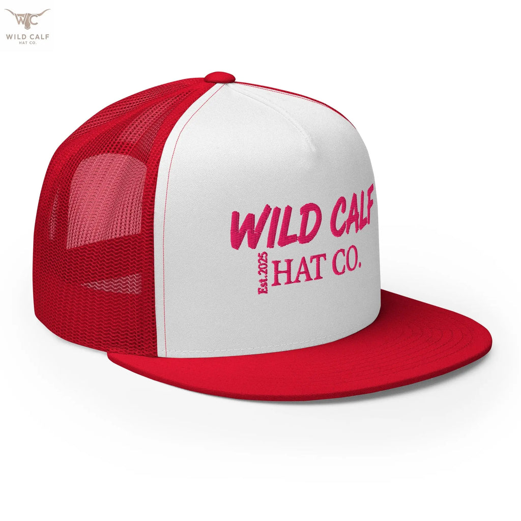 Pink Signature Trucker Cap - Wild Calf Hat Company
