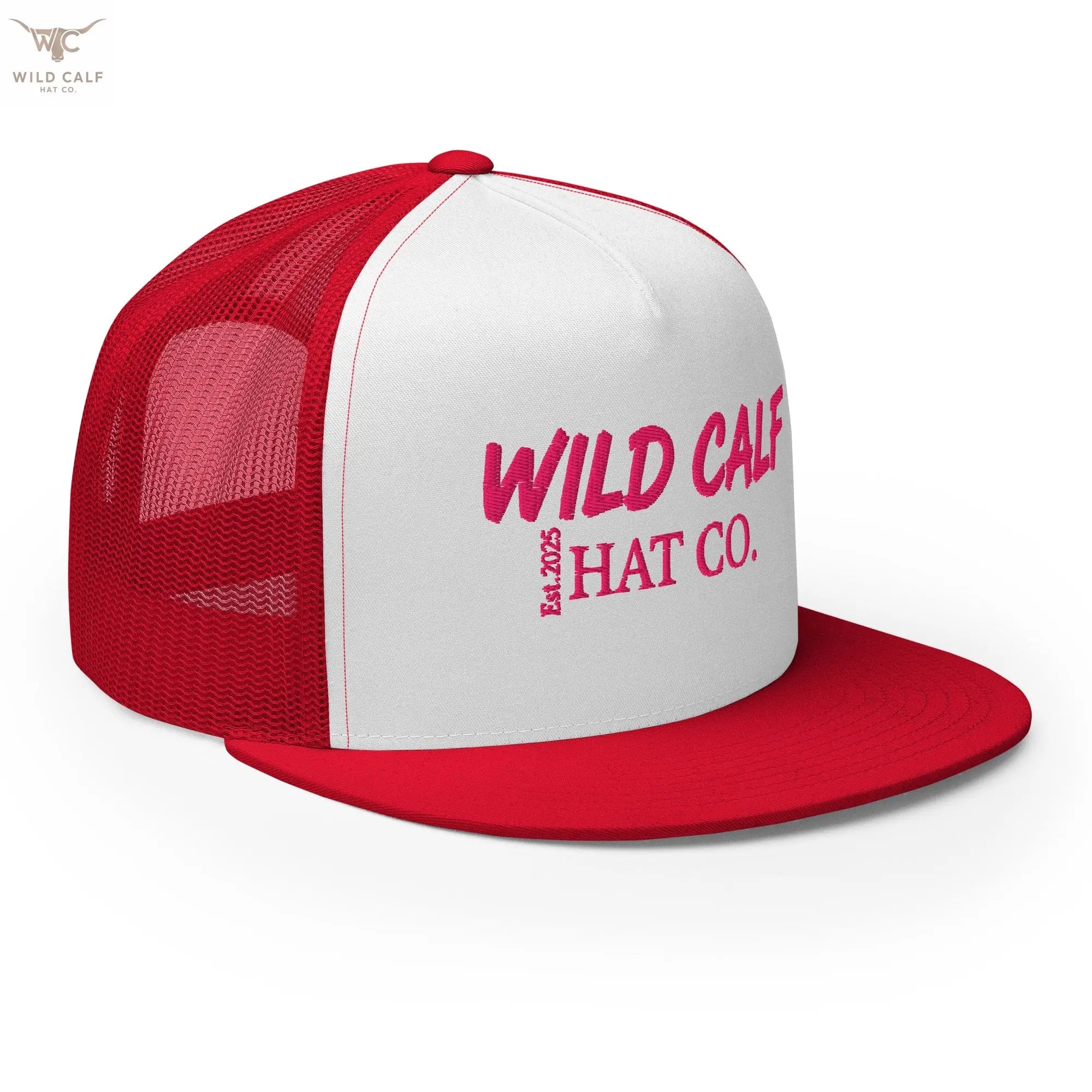 Pink Signature Trucker Cap - Wild Calf Hat Company