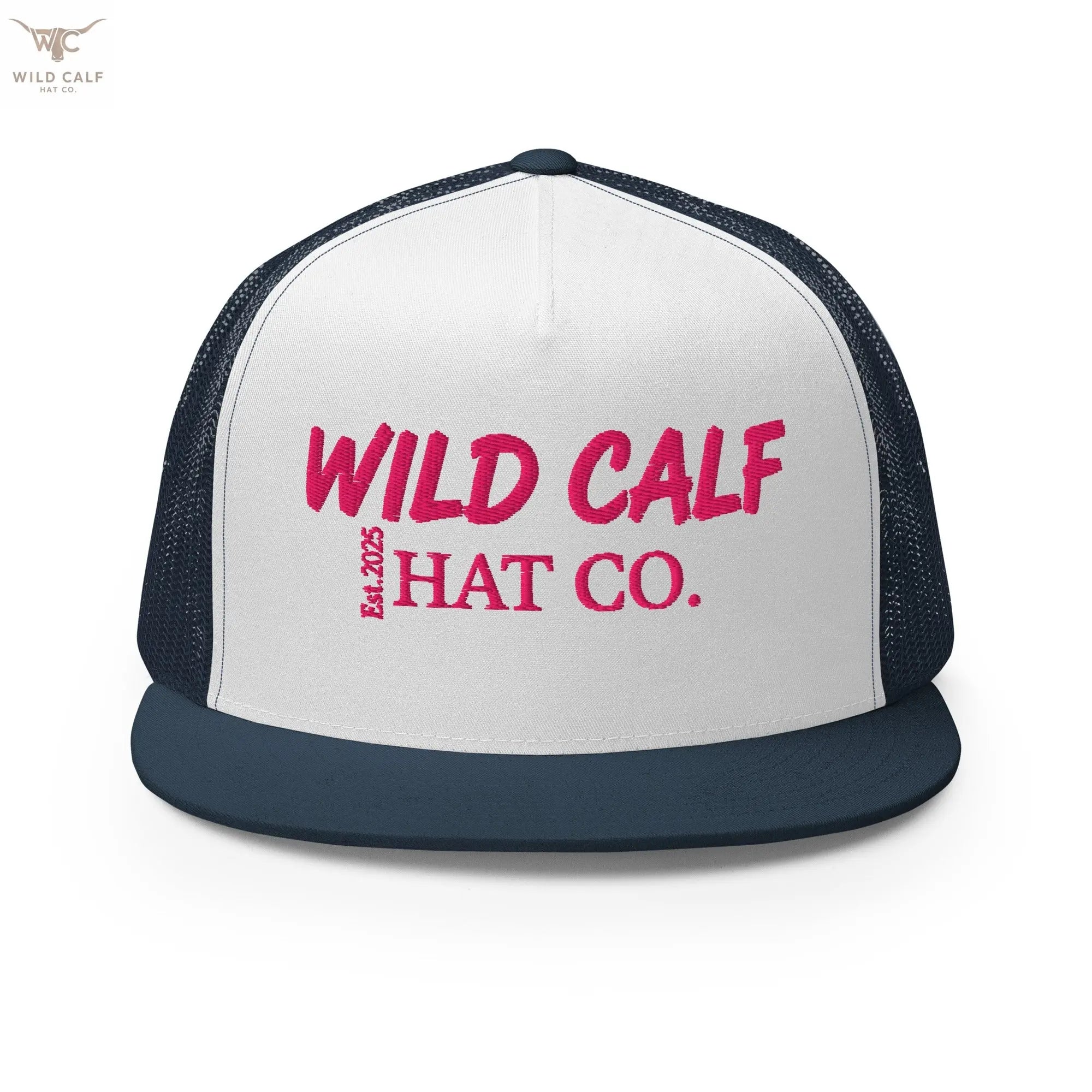 Pink Signature Trucker Cap - Wild Calf Hat Company