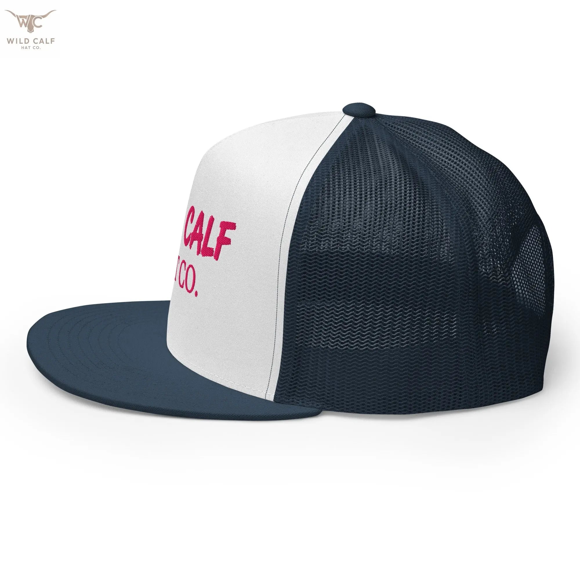 Pink Signature Trucker Cap - Wild Calf Hat Company