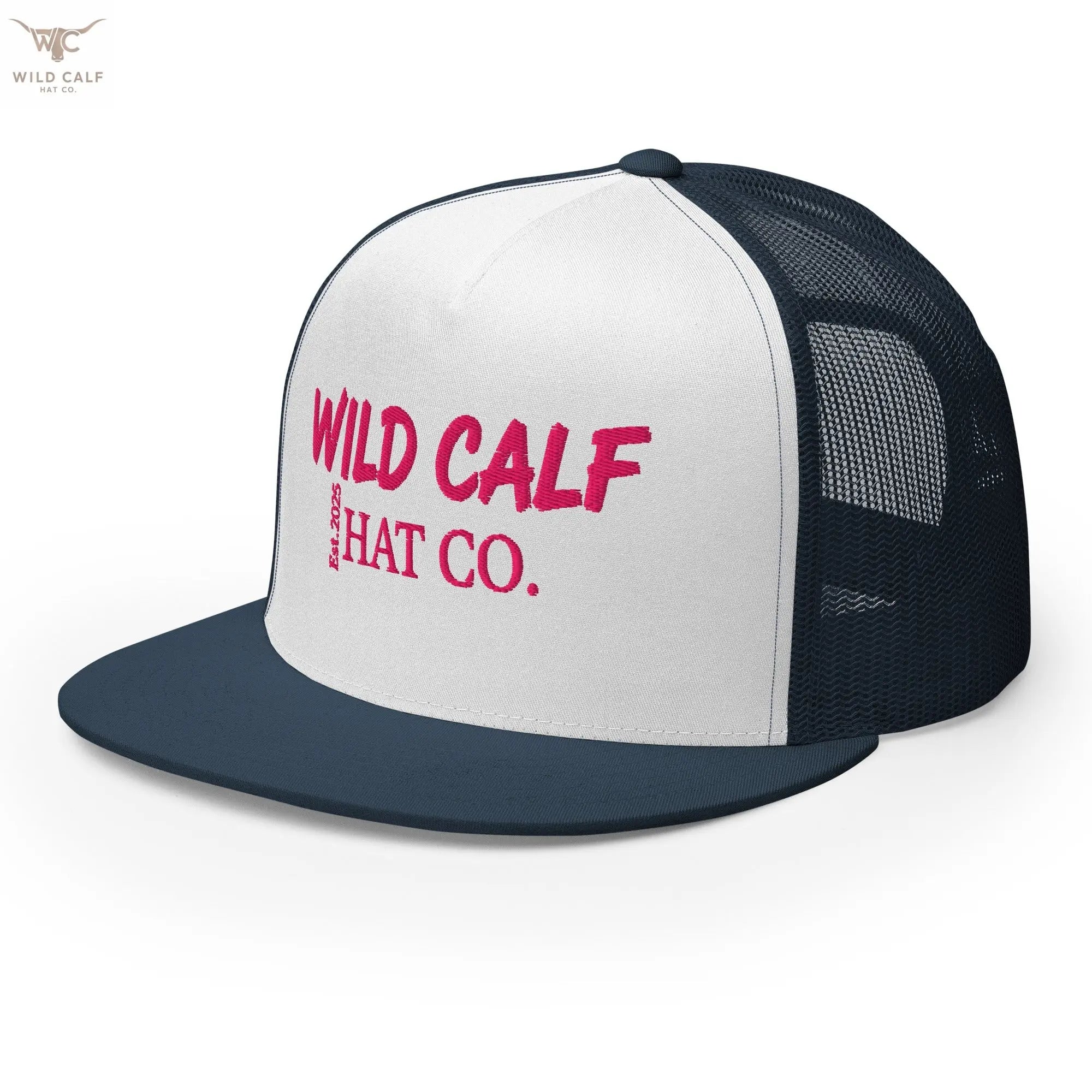 Pink Signature Trucker Cap - Wild Calf Hat Company