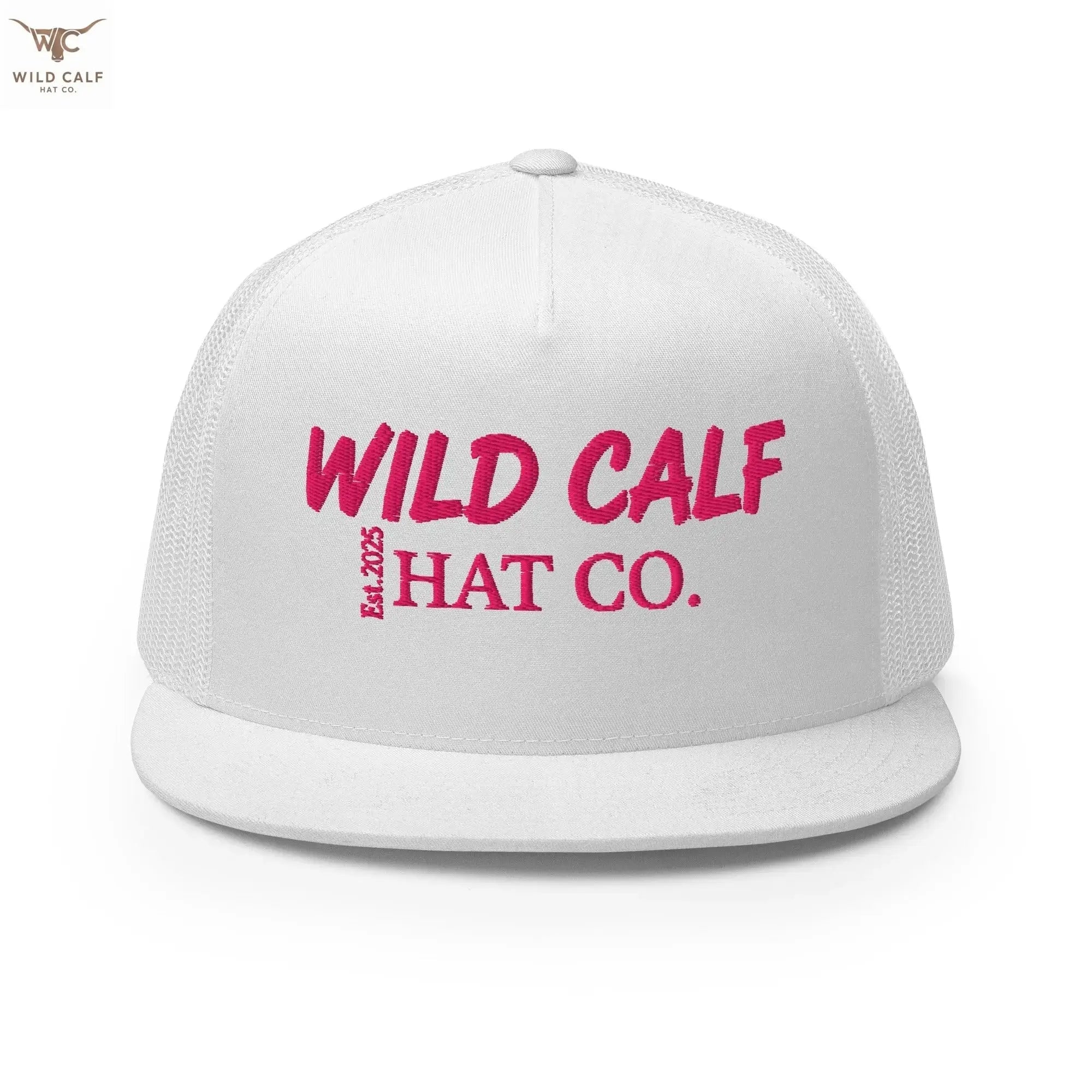 Pink Signature Trucker Cap - Wild Calf Hat Company