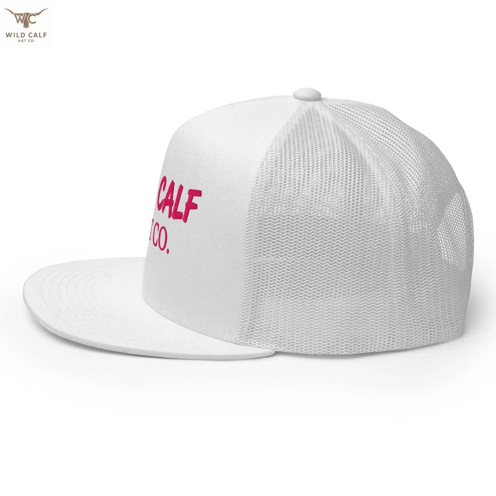 Pink Signature Trucker Cap - Wild Calf Hat Company