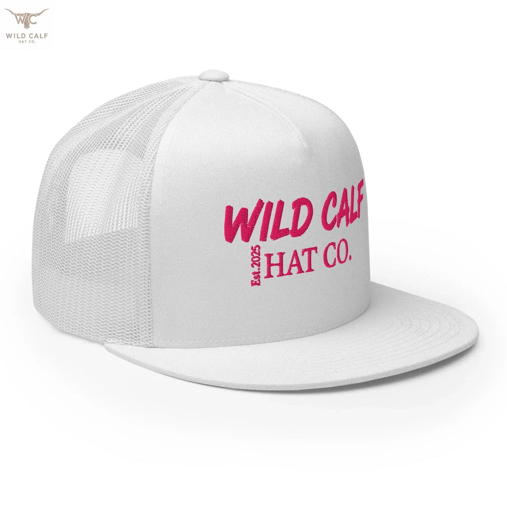 Pink Signature Trucker Cap - Wild Calf Hat Company