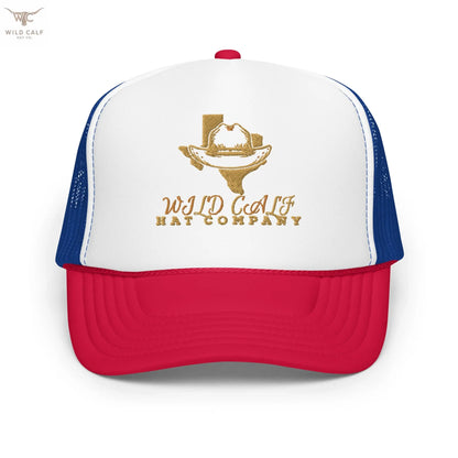 Texas Foam Trucker Cap - Wild Calf Hat Company