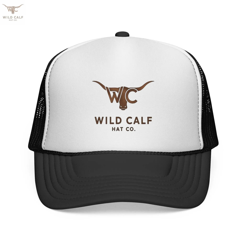 The Gold Emblem Trucker Hat - Wild Calf Hat Company