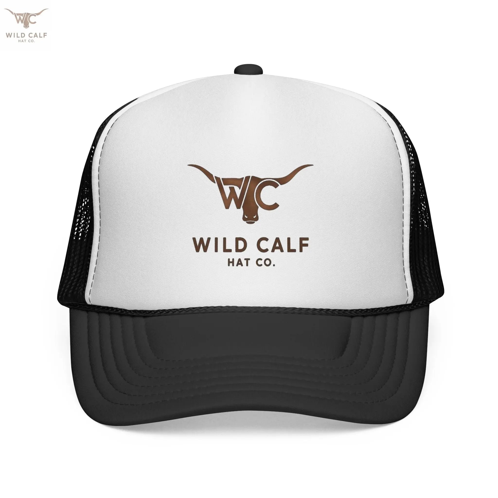 The Gold Emblem Trucker Hat - Wild Calf Hat Company