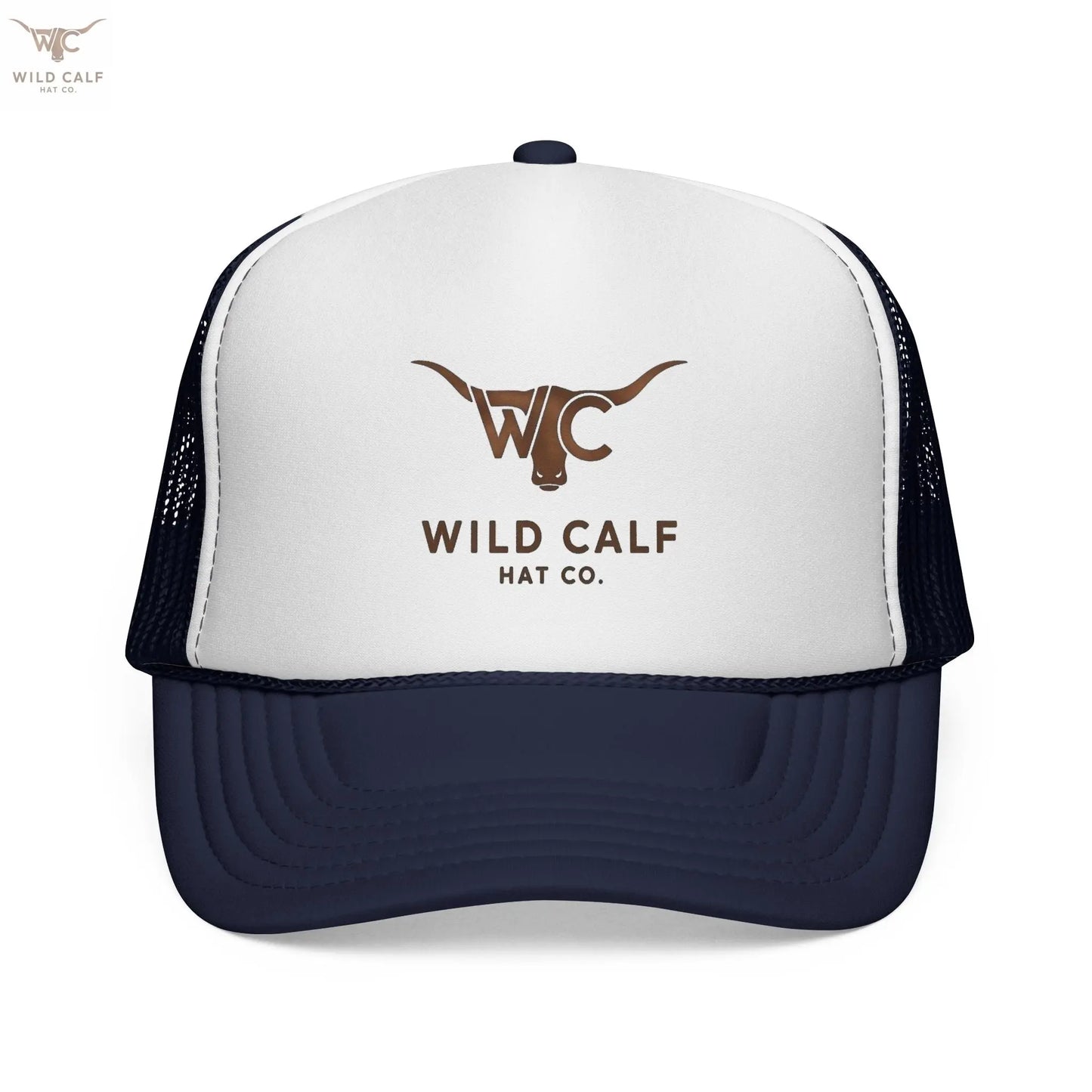 The Gold Emblem Trucker Hat - Wild Calf Hat Company