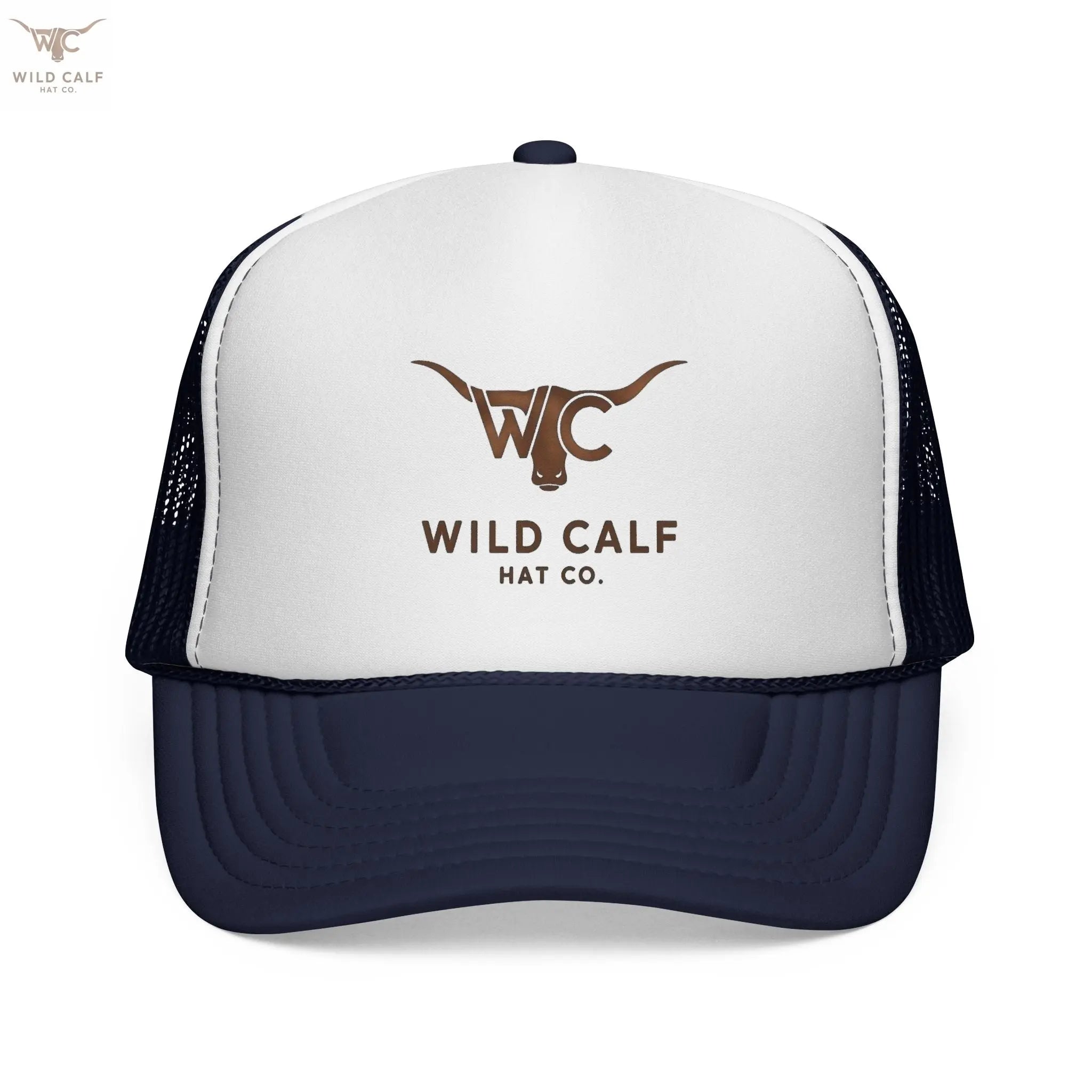 The Gold Emblem Trucker Hat - Wild Calf Hat Company