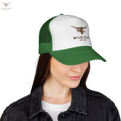 The Gold Emblem Trucker Hat - Wild Calf Hat Company