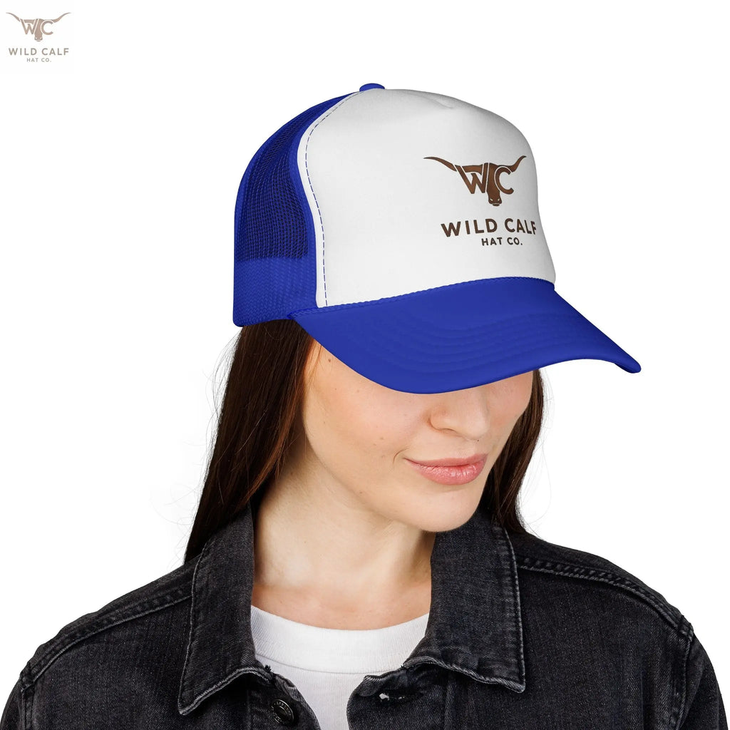The Gold Emblem Trucker Hat - Wild Calf Hat Company