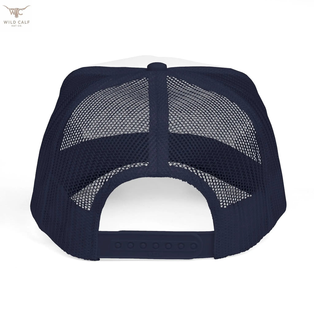The Gold Emblem Trucker Hat - Wild Calf Hat Company