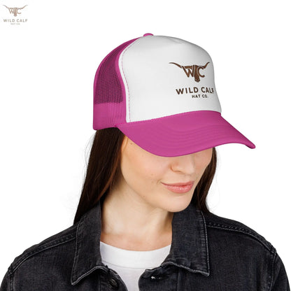 The Gold Emblem Trucker Hat - Wild Calf Hat Company