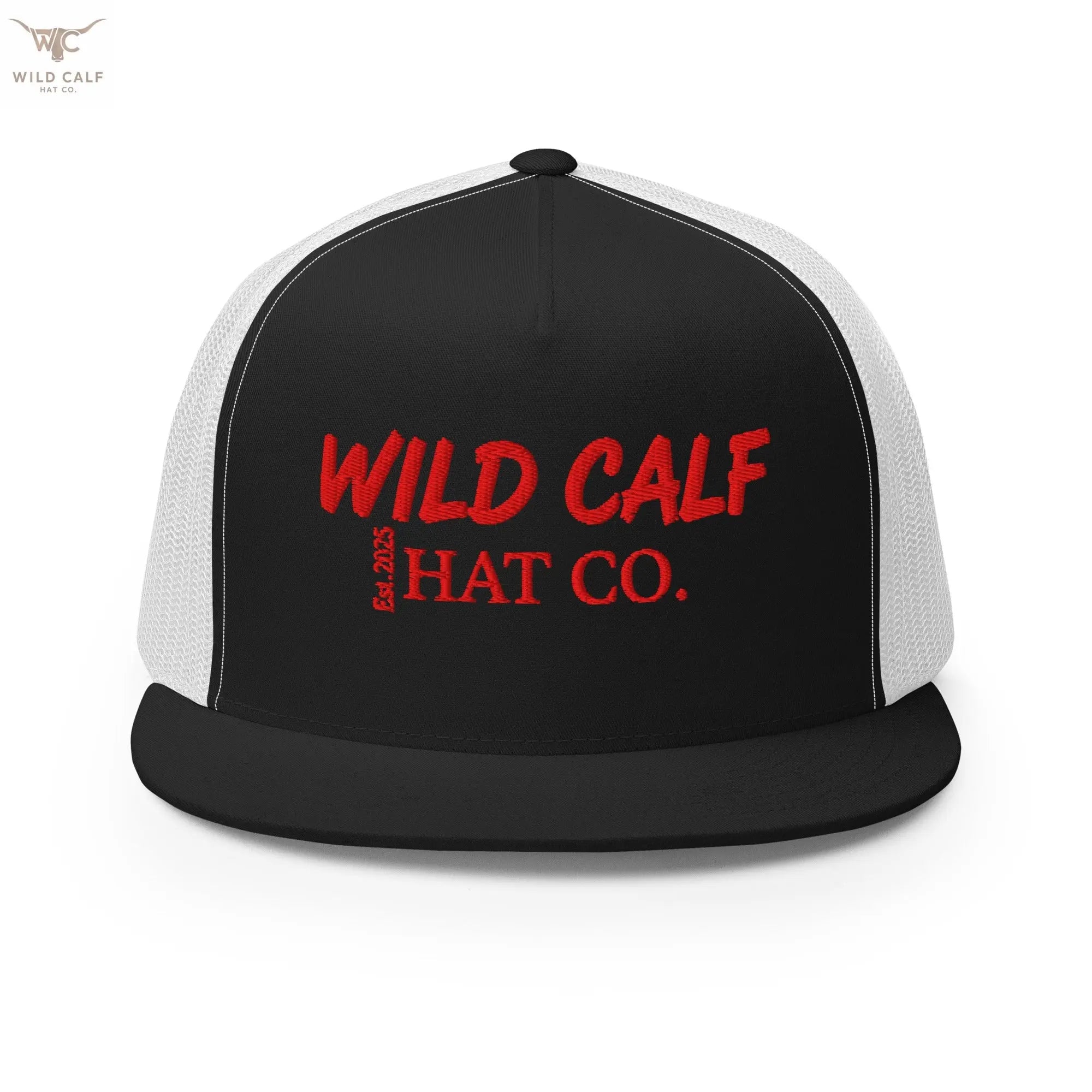 The Red Signature Trucker Cap - Wild Calf Hat Company
