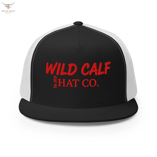 The Red Signature Trucker Cap - Wild Calf Hat Company