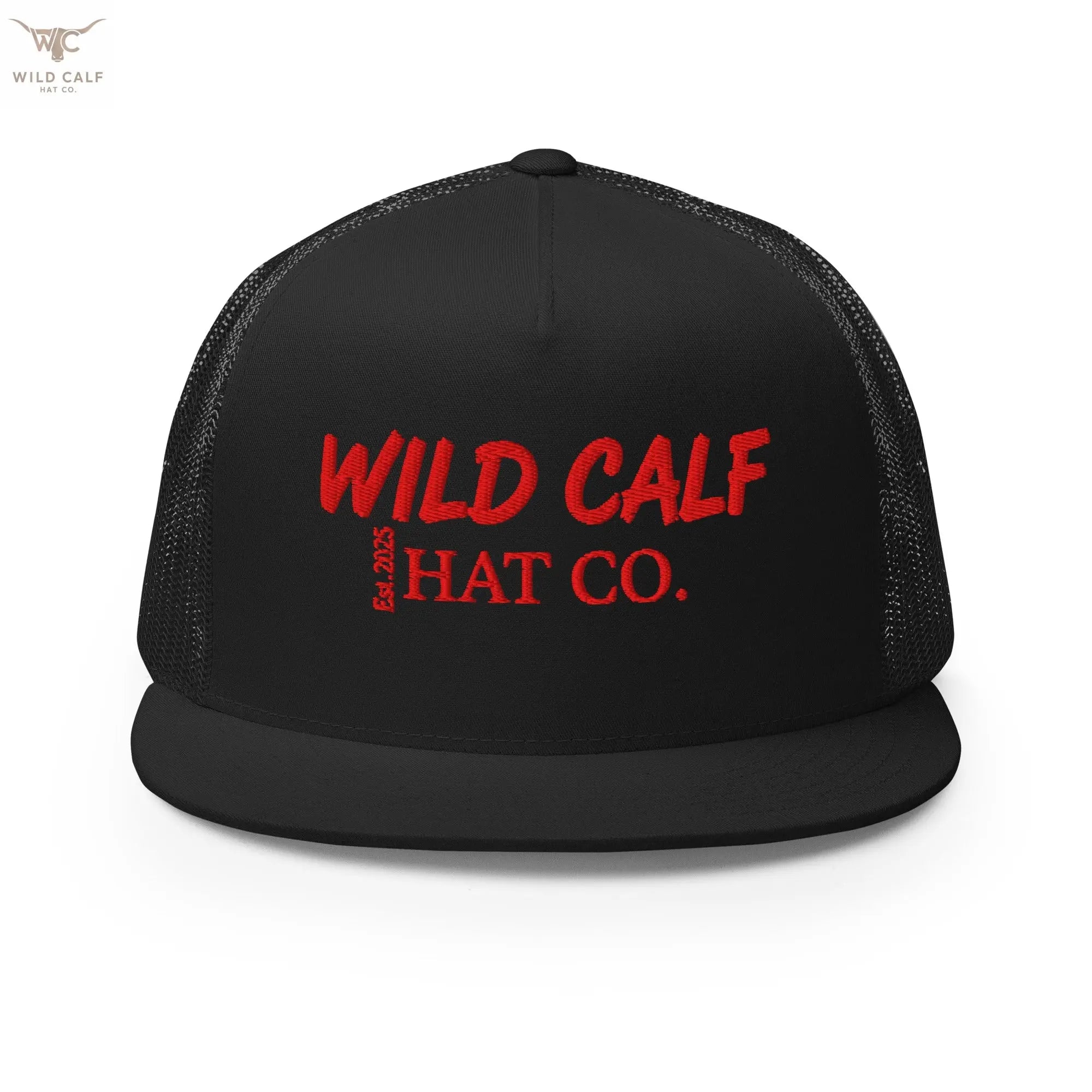 The Red Signature Trucker Cap - Wild Calf Hat Company