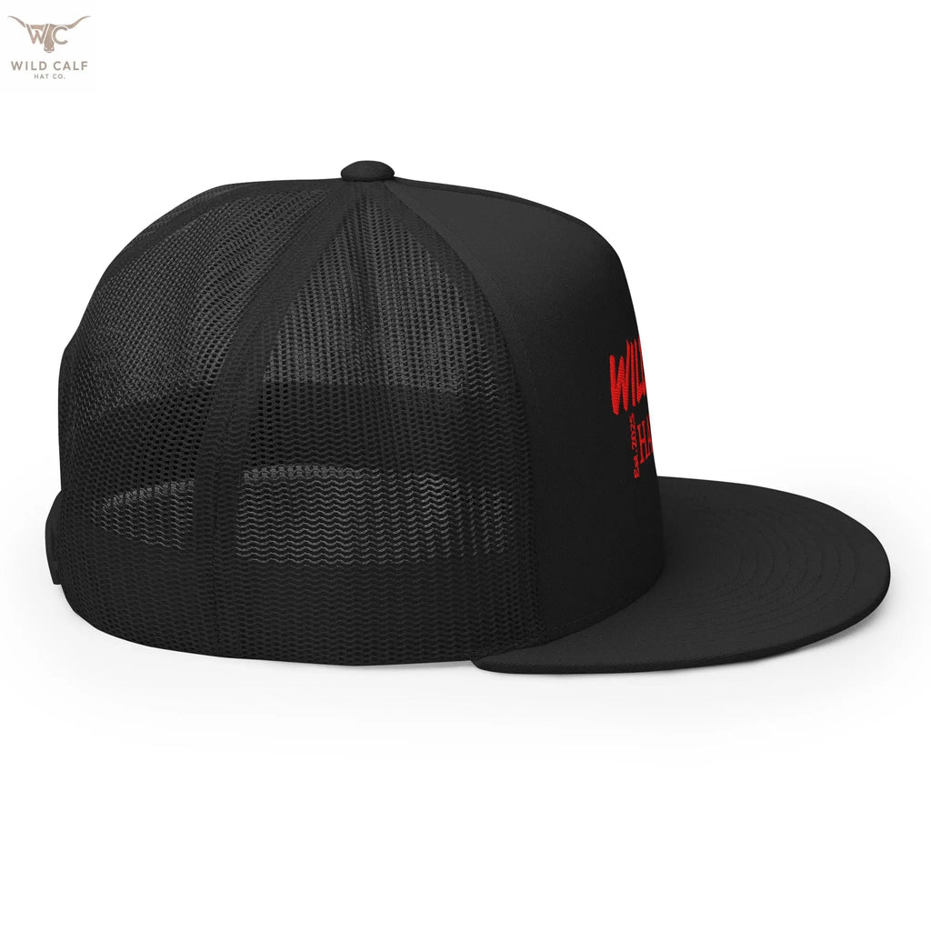 The Red Signature Trucker Cap - Wild Calf Hat Company