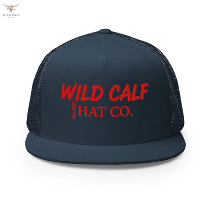 The Red Signature Trucker Cap - Wild Calf Hat Company