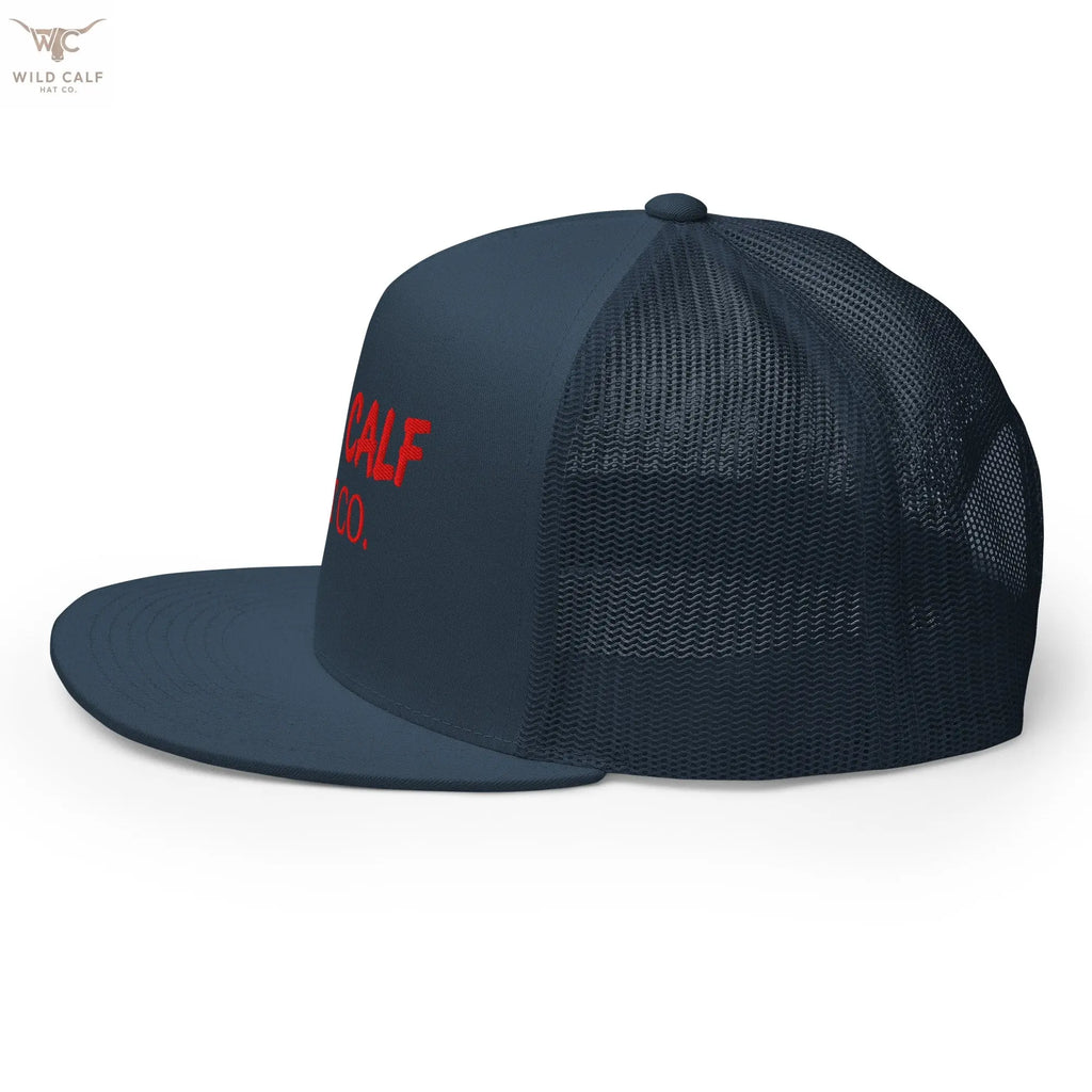 The Red Signature Trucker Cap - Wild Calf Hat Company